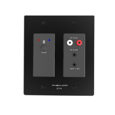 China 4 Channels Dante Bluetooth Wall Panel With Stereo RCA*2 3.5mm TRS*1 Inputs for sale