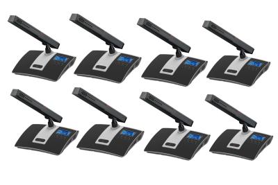China Sistema inalámbrico del micrófono del PDA de la Multi-persona de 8 canales para la iglesia ROHS en venta