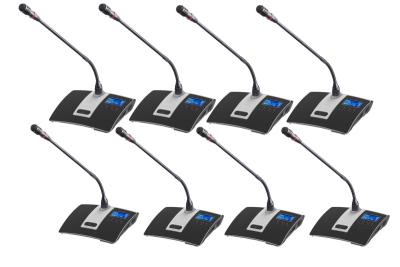 China 8 Microphone UHF Wireless Microphone System Digital Gooseneck Microphone for sale