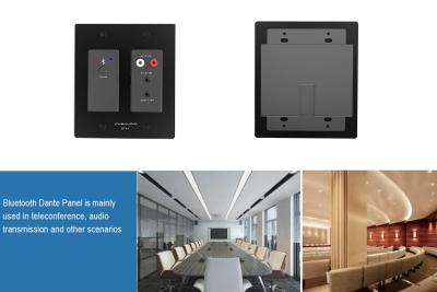 China RCA o TRS Bluetooth análogo Dante Wall Plate Transimission Panel 4CH en venta