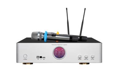 China Built In Wireless Microphone And DSP Digital Power Amplifier 250Wx2 Class D for sale