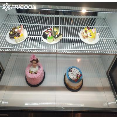 China Marble Base Deli Refrigeration Equipment Glass Display Case Refrigerated 12.3 Cu.Ft for sale