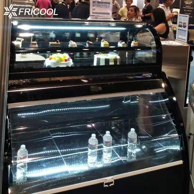 China Cuatro capas de aire del refrigerador UL-471 de la cortina refrigeraron la caja de los pasteles en venta