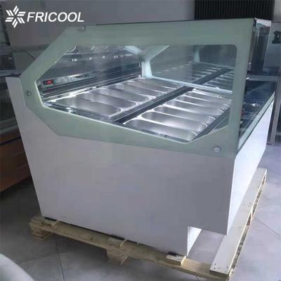 China 12*1/3 Pans Portable Gelato Display Case R290 Refrigerant for sale
