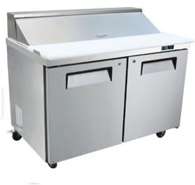 China 48 Inch Refrigerated Preparation Table R290 Salad Prep Fridge 12.9 Cu.Ft for sale
