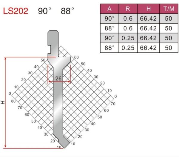 Quality LS202 Customized 42CrMo Press Brake Tooling Punch Bending Tools for sale