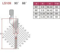 Quality LS109 90 Degree Amada Press Brake Straight Punch For Sheet Metal Bending for sale