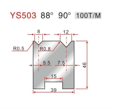 China YS503 Press Brake V Die Material 42Crmo V Block Bending Die for sale