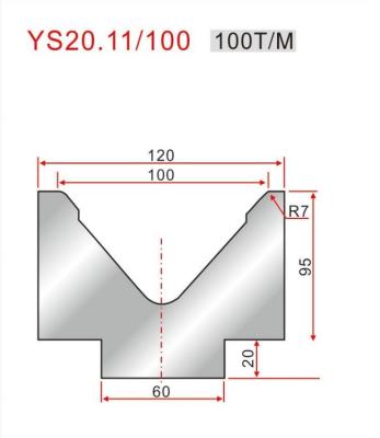 中国 YS20.11/100 CNC 液圧カスタムブレーキ 切片 88 度 シングル V 切片 販売のため
