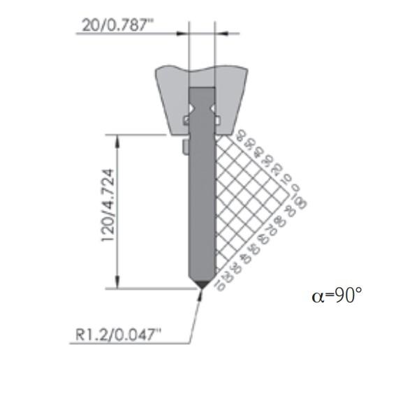 Quality Press Brake Upper Mould Standard Customized Size Brake Punch for sale