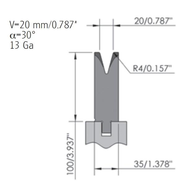 Quality Wila Single v die Custom Press Brake Dies For Hydraulic bending machine for sale