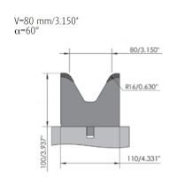 Quality Customizable Press Brake single v Die For bneding Sheet Metal Applications for sale