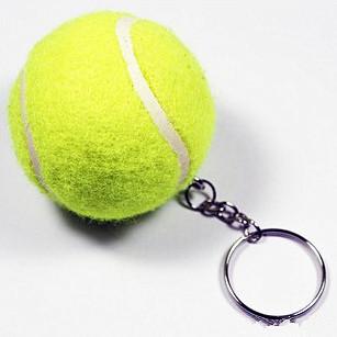 China Promotional tennis ball keychain for sale