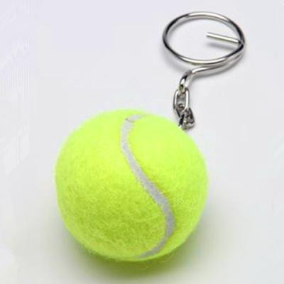 China gren color tennis ball keychain 1.5'' for sale