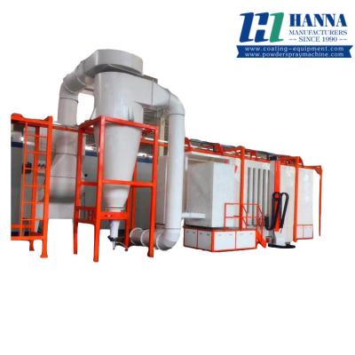 China Aluminum powder coating machine/line/plant/equipment/system PP booth with cyclone recovery for sale