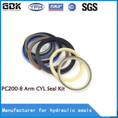China PC 200-8 Manufacture high quality competitive price excavator hydraulic cylinder arm seal kit for sale