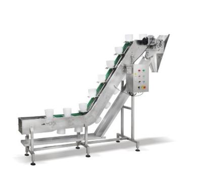 China SUS304 0.8L/1.4L/3L Food conveying device Inclined bowl conveyor for sale