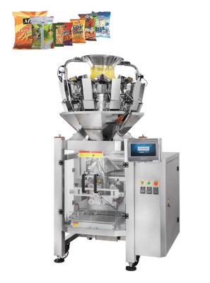 China 10 Head 1.6 Liter Hopper Multihead Weigher VFFS Packing For Candy Snack Chips for sale