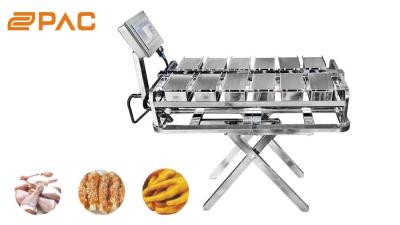 China Stainless Steel 12 head Conveyor Belt multihead Weigher , PLC Belt Weighing Machine for sale