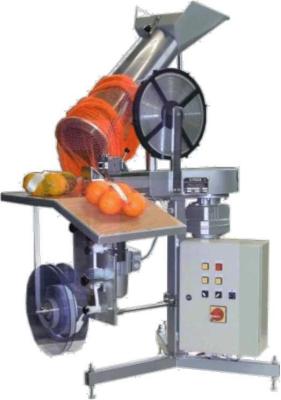 Chine machine à emballer électrique de tondeuse de sac de maille de citron de fruit/doubles clous coupant la machine à vendre