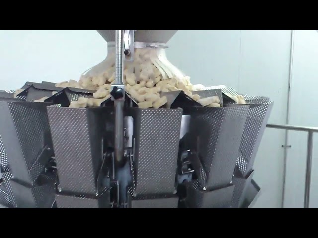 10 Head Multihead Weigher Multi Function For Snacks PLC Control