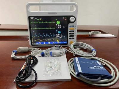 China Monitor paciente portátil de NIBP SPO2, monitor cardíaco de ECG para el hospital ICU en venta