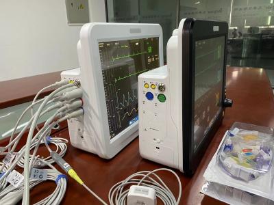 China Monitor cardíaco de UTI de 15 polegadas multiparâmetro para emergência hospitalar à venda