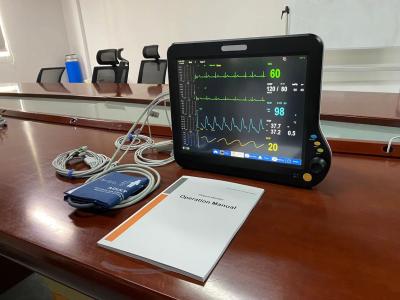 China Monitor modular del ritmo cardíaco de ICU, multiparámetro del monitor paciente 15 pulgadas en venta