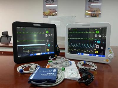 China Monitor de paciente de parámetros múltiples de diagnóstico con OEM de pantalla TFT LCD de 15 pulgadas en venta