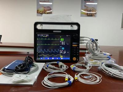China Máquina modular de monitoramento vital hospitalar multilíngue com tela de 12,1
