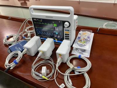 中国 ECG NIBP SPO2 と多言語のモジュラー病院患者監視装置 販売のため