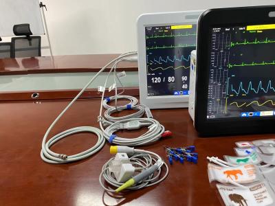 China Multifunctional Veterinary Vital Signs Monitor , Multi Parameter Monitor 15 Inch for sale