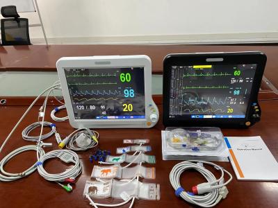 China Multilingual Veterinary Multiparameter Monitor 15 Inch With EtCO2 CMS Touch for sale