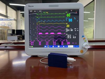 China Monitor cardíaco portátil de ICU, monitor paciente do multi parâmetro da anestesia à venda