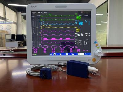 China Sidestream CO2 ICU Cardiac Monitor , Anesthesia Multi Parameter Patient Monitor for sale