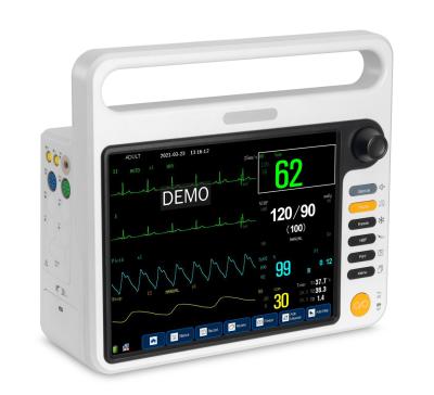 China 12.1 inch multi parameter cardiac patient monitors with HL7 compatible function, OEM/SKD accepted Te koop