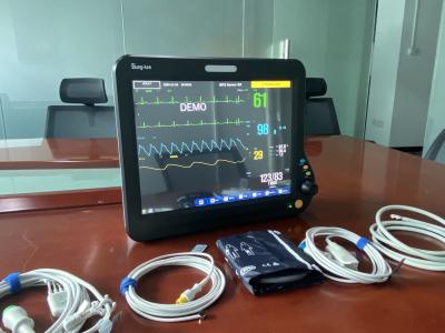 China 15 inch multi parameter cardiac patient monitors with HL7 compatible function, applied for OR/OT, ICU, CCU, general ward for sale