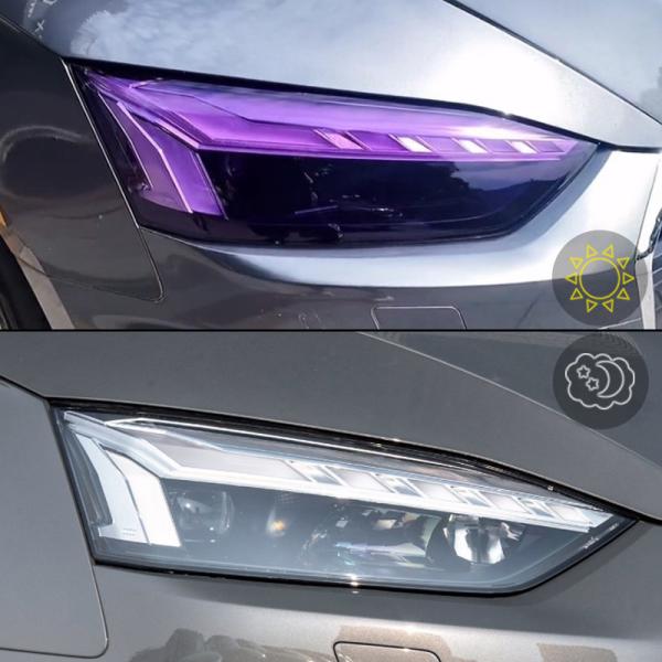 Quality XUSHIELD TPU Smart Photochromic Headlight Tint Film Smart Car Headlight Covers for sale