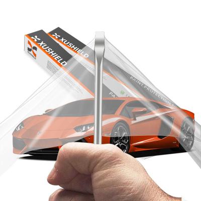 China XUSHIELD 8.5mil High glossy hydrophobicity high quality Anti Scratch Heat Repair Clear TPU Car Paint Protection Film for sale