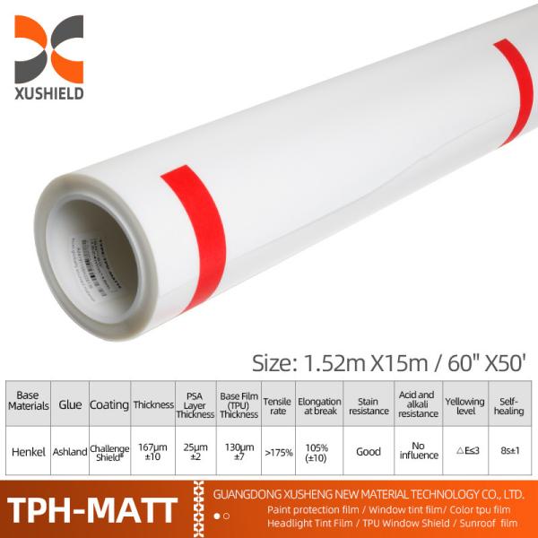 Quality TPH 1.52*15M Wholesale Price High Gloss Roll CLEAR Transparent Adhesive Car Body for sale