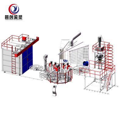 China Independeng Arm Rotational Molding Equipment For Water Tank Plastic Products for sale