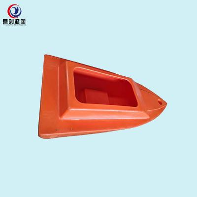 China Red Orange Rotational Moulding Products / Roto Molded Plastic Boats for sale