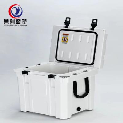 China Mão incluída Caixa de arrefecimento rotomoldada com tampa e pontos de ligação à venda