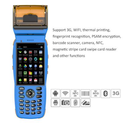 China QR Code Handheld Barcode Scanner With Magnetic Stripe Card Function for sale