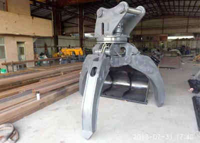 China Hydraulic Excavator Rotating Grapple 2400mm 360 degree anti wave for sale