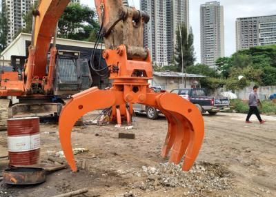 China 360 Degree Excavator Rotating Grapple Q345B Hydraulic Log Grab for sale