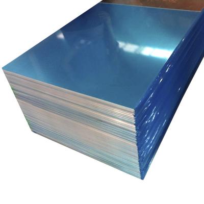 China Blue Color Coated Flat Aluminum Sheet ,  0.1mm - 500mm Width Aluminum Plate for sale
