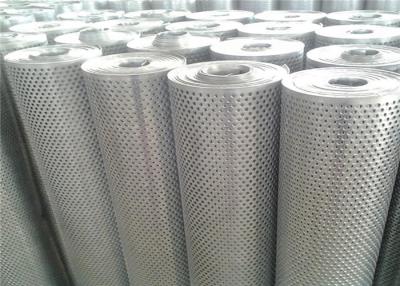 China Silver Aluminium Sheet With Holes , Customized Size Perforated Aluminum Plate for sale