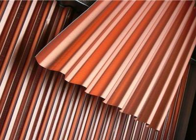China O H Temper Aluminium Roofing Sheet , Light Weight Colored Sheet Metal Roofing  for sale
