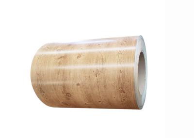 China El grano de madera cubrió capas laqueadas la acción de aluminio del exterior del artículo de la bobina en venta